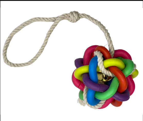 Jaladera Mordedera De Cuerda Con Pelota De Átomos 