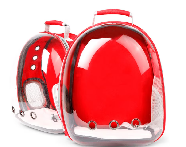 Mochila transportadora roja