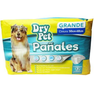 Pañales gde p/perro por pza