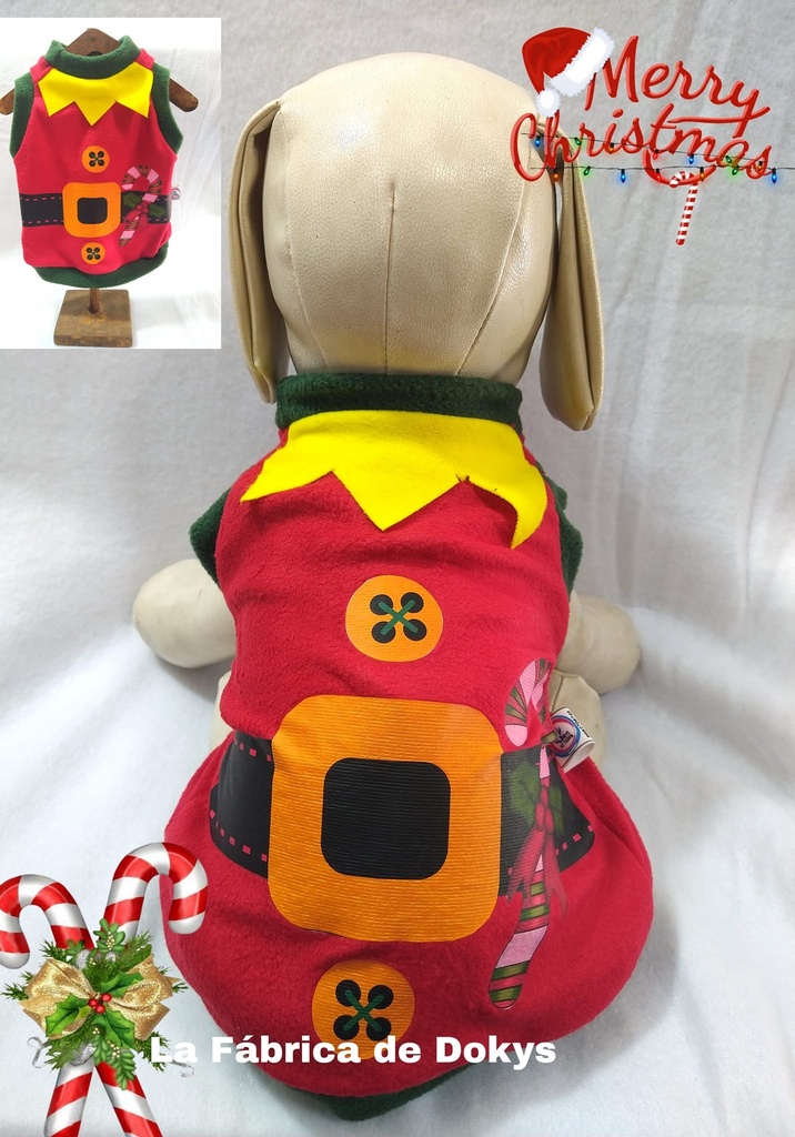 Chaleco Santa con Pompones XXS/1 (copia)