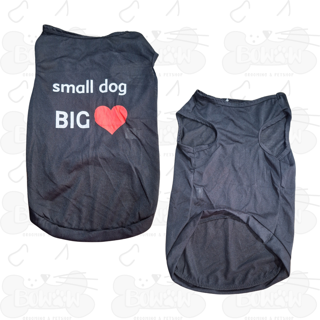 Chaleco Ligero "Small Dog Big Heart" Negro M