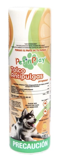 Talco antipulgas Pet N play