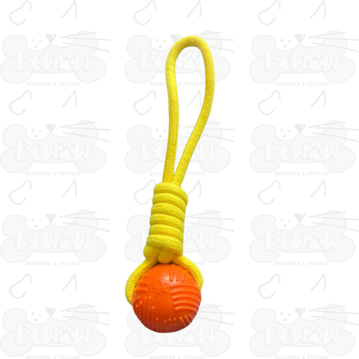 Jaladera de nudo con pelota Naranja