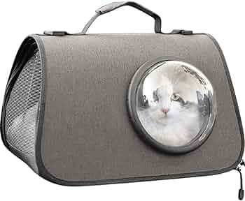 Bolsa Transportadora Gris para Gato