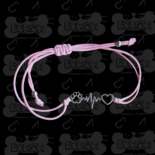 Pulsera Cardio Huellita Rosa