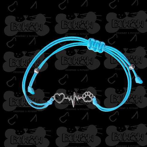 Pulsera Cardio Huellita Azul