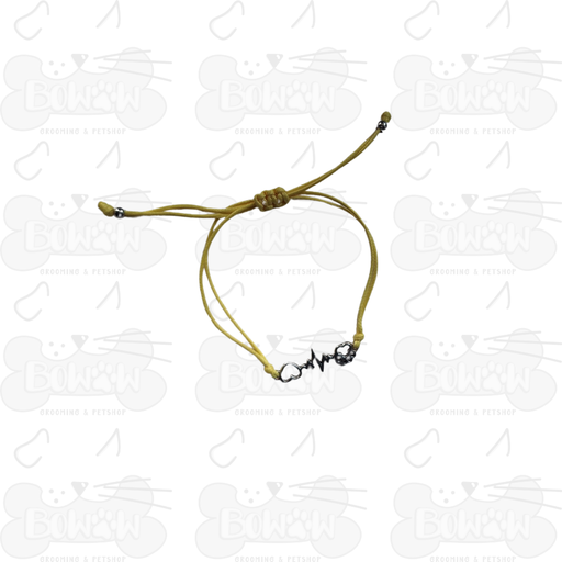 Pulsera Cardio Huellita Amarilla