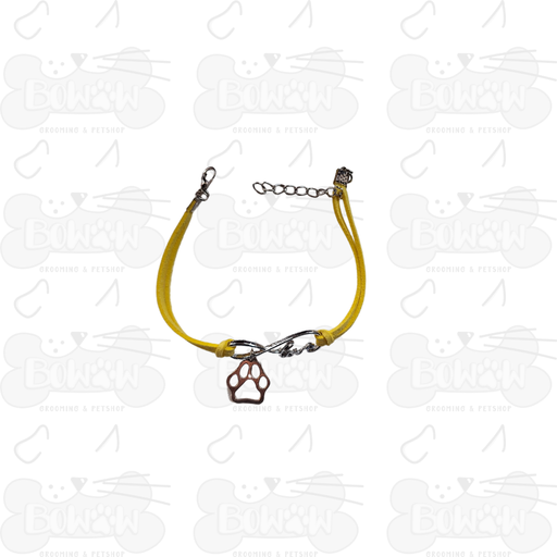 Pulsera Infinito Huellita Amarilla