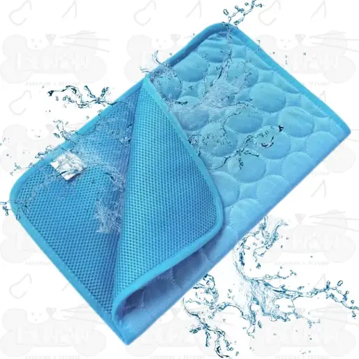 Tapete Refrescante Para Mascotas Azul Estandar