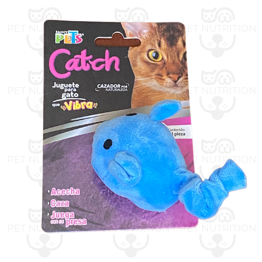 Juguete vibrador pez para gato